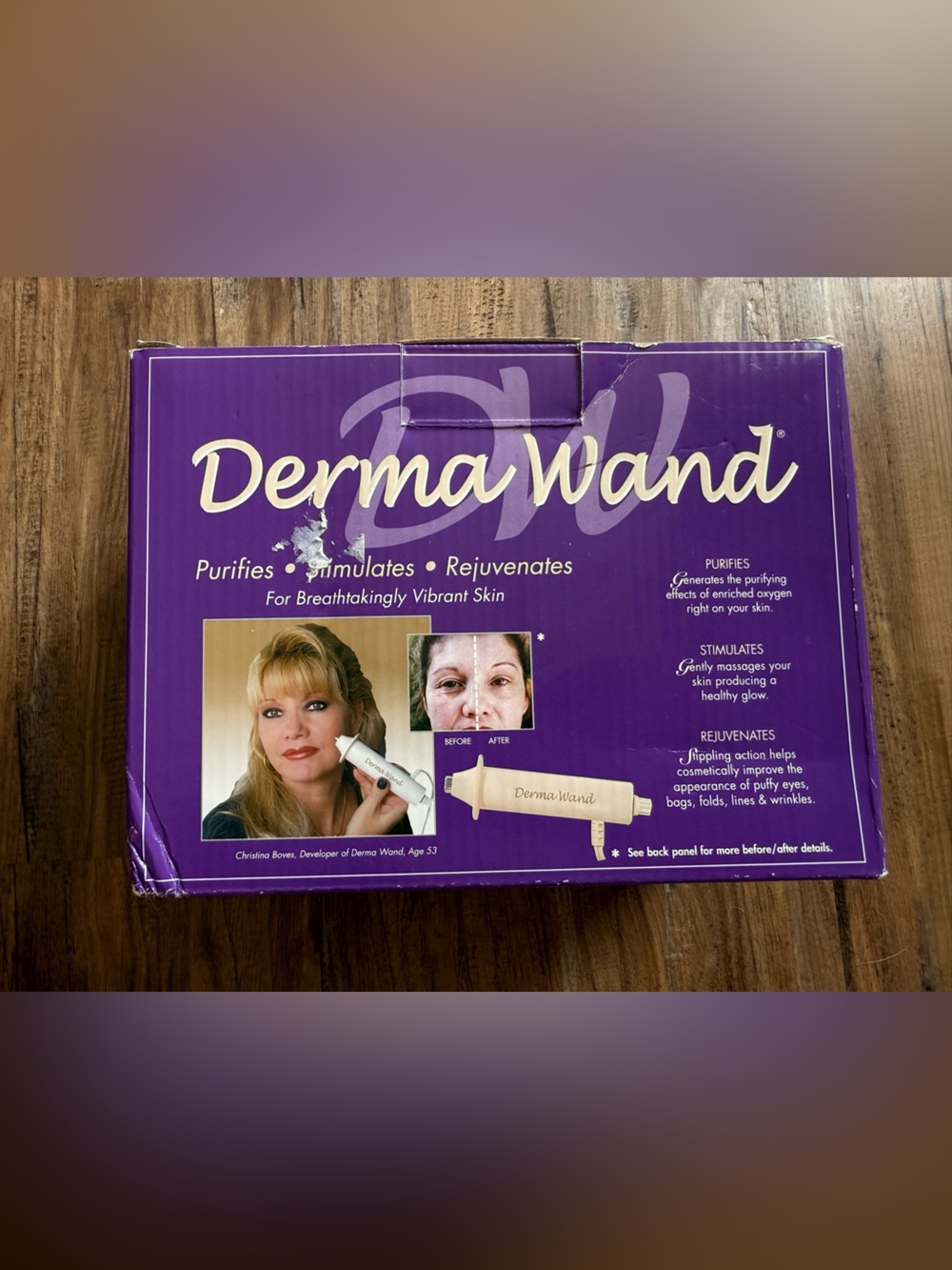 Derma Wand Anti Aging Skin Care System w/ Box & Accessories NEW Unused